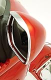 Show Chrome MIRROR VISOR TRIM CHR ABS Dressup Visored Mirror Trim CHR HONDA GL1800 01-10 - 52-683