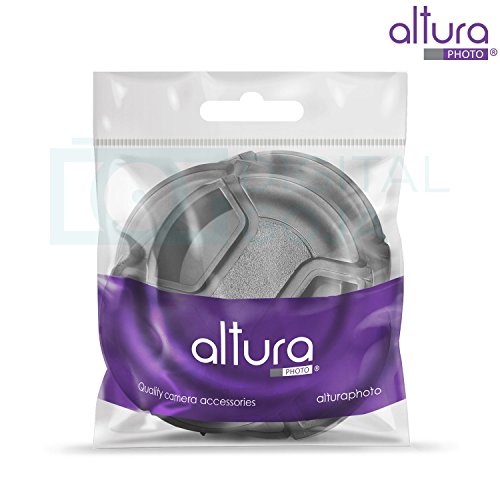 58mm Lens Cap by Altura Photo, Cover for Canon 58mm Lens Cap w/Leash and Lens Cap Keeper, Compatible w/Canon T8i, T7, T7i, T6, T6i, T5, T5i, T3, SL3, SL2, 90D, 80D, 70D, T100 Canon Lens Cap (2 Pack)