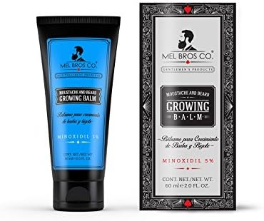 5% Mel Bros Co Moustache and Beard Growing Balm 2oz Barba Bigote