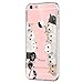 Giyer iPhone 6S 6 Case Clear TPU Transparent Bumper Case Creative Series Silicone Cover for Apple iPhone 6 6S (Cute Cat)