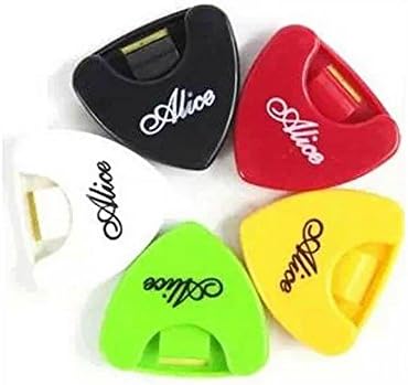 Muxico® Alice Classic Guitar Pick Holder- Heart-shaped Guitar Picks Holder- 3 Pcs/ Bag -Color Random