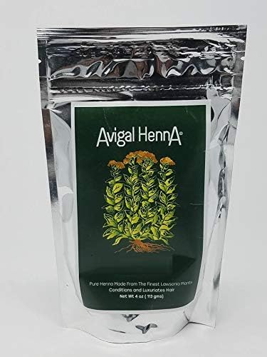 Avigal Henna 100% Natural Hair Color BROWN Chestnut Brown 4 Oz.