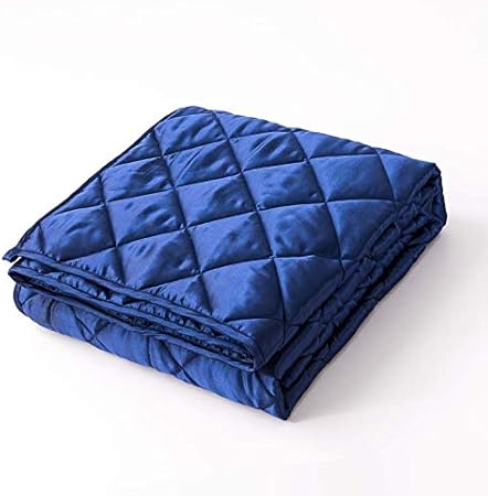 Sleepymoon Weighted Blanket (60''×80'' 15lbs, Navy Silk): Amazon.ca