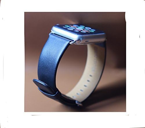 Yatale Genuine Leather Watchband for Lowest Price for Promotion, Apple Watch Band Leather,genuine Leather Band Cuff Bracelet Leather Watchband with Adapter for Apple Iwatch Black 42mm