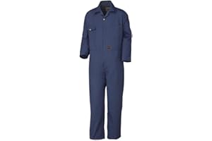 Pioneer Heavy Duty Work Coveralls for Men - 7 Pockets - Adjustable Wrist, Action Back, Elastic Waist - Regular Fit
