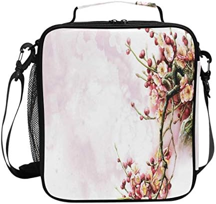 HU MOVR Parisian Dachshund Cat Scottish Lunch Bag Womens Insulated Lunch Tote Containers Zipper Square Lunch Box for Kids Men