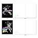 Horns and Unicorns: 10 Assorted Blank All Occasions Notecards Featuring Rainbow Galaxy Filled Mythical Creatures, with Envelopes. AM6826OCB-B1x10