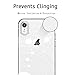 Unov Case Compatible with iPhone XR Case Clear with Design Slim Protective Soft TPU Bumper Embossed Pattern 6.1 Inch (White Universe)