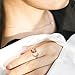 Meow Star Rose Ring Leaf Flower Ring Adjustable Cuff Ring for Women(Gold Plated)