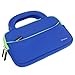 Evecase Kids Learning Tablet Ultra Portable Travel Carrying Neoprene Sleeve Case Bag with Handle & Accessory Pocket for LeapFrog LeapPad Glo / LeapPad 3 - Blue