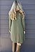 TINYHI Women's Casual Swing Flowy Plain Simple Cotton T-Shirt Loose Dress