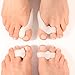 Dr. Fredericks Original 8 Piece Bunion Pad & Spacer Kit - 4 Pairs of Soft Gel Toe Separators & Bunion Cushions - One Size Fits All Bunions Treatment - Fast Bunion Relief - Wear with Shoes