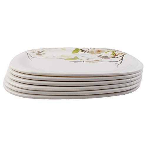 Golden Fish Melamine Dinner Plates Set of 6 for Serving - Full Size, Curved, Vintage Design, Break Resistant for Home, Kitchen, Restaurant, Party (11") 2 Golden Fish Melamine Dinner Plates Set of 6 for Serving - Full Size, Curved, Vintage Design, Break Resistant for Home, Kitchen, Restaurant, Party (11") - Image 2