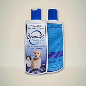 OZONOVET – SEPTIDERM CHAMPU | Champu Perros Piel Atopica Sensible – Champu Antialergico para Perros – 250 ml