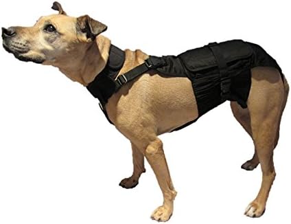 Dog Diaper Wrap MEDIUM (LONG) BLACK