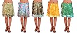 Lot of Five Wrap-Around Vintage Sari Magic Skirts - Art Silk
