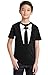 Classic Funny Suit Tuxedo Shirt for Boys and Girls for Prom Tux Joke Tee Youth T-Shirt, Youth M, Black