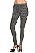 2LUV Women's Patterned Skinny Pants with Zippers