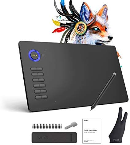 イラスト板タブ Veikk A15 ブルー ペンタブ Pc Android6 0以降端末対応 10 6インチ 250ppsショートカットキー12個 8192レベル 充電不要ペン 在宅勤務 テレ授業 線画 Photoshop Clip Studioなど流行な絵描きソフト対応 入門用 クリスマスプレゼントに
