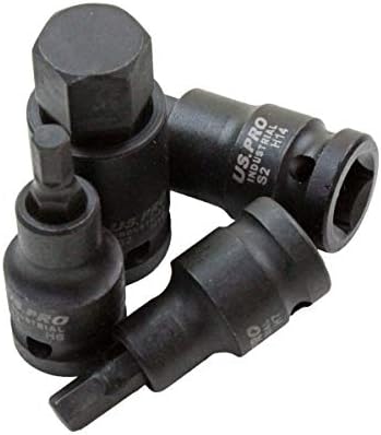 1/2" Drive Impact Hex Bit Socket, 10 Piece Allen Bit Socket Set