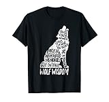 Wolf Wisdom Inspirational Wolves Motivational Advice Tshirt