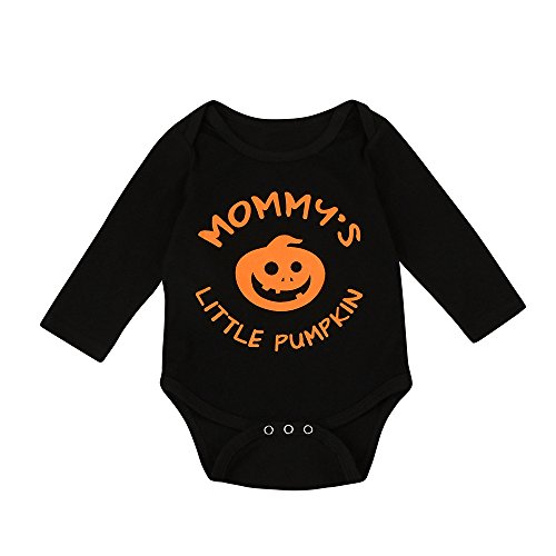TIFENNY Infant Baby Halloween Pumpkin Long Sleeve Romper Jumpsuit Clothes Costume