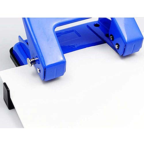 Hand Metal Two Hole Punch Squeeze 20 Sheet Heavy Duty Padded Handle Puncher for School, Home and Office