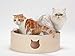 Necoichi Cat-Headed Scratcher Bed (Birch, Large)thumb 1