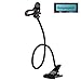 Cell Phone Holder, Dealgadgets Universal Gooseneck Cell Phone Clip Holder Lazy Bracket Flexible Long Arms for iPhone 6 plus/6/5s/5/4S/4,Samsung Galaxy, HTC, Nokia, LG GPS Devices with Clean Cloth, Great for Bedroom, Office, Bathroom, Kitchen,Car etc.(Black)