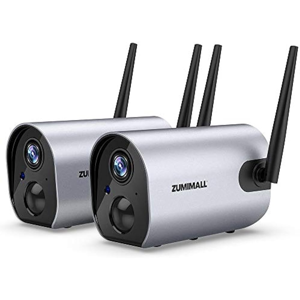 Zumimall Outdoor Security Camera, 1080P Wireless WiFi Surveillance