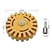 Wheel Car Decal and Sticker Remover with Drill Adapter Kit 4 inch Rubber Graphics Removal Tool for Removing Pinstripes, Stickers, Adhesive Vinyl Decals