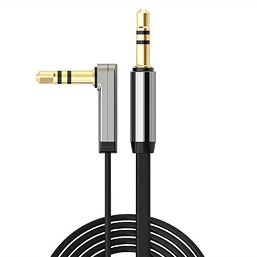 Moon Monkey Exquisite 3.5 Mm Outside Diameter Male to Male Flat Line Design Stereo Audio Cable for Aux Automobile Mp3 Cd Player Laptop or Mobile Phone (2m)