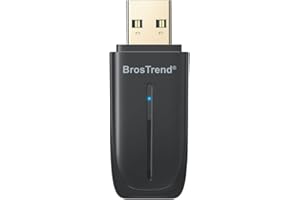 BrosTrend 2-in-1 USB WiFi Bluetooth Adapter, AX900 WiFi 6 + BT 5.4, USB Bluetooth Adapter for PC Desktop Laptop, Dual Band 5GHz 600Mbps + 2.4GHz 286Mbps, Mini Wireless Dongle for Windows 11 /10, WPA3