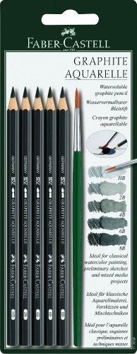 Faber-castell graphite aquarelle water-soluble pencils assorted s…