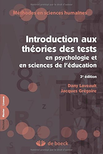 Introduction aux théories des tests en psychologie et en sciences de l'éducation