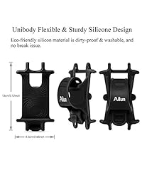 Ailun FBA - Soporte de silicona para correa de bicicleta