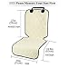 Vivaglory Dog Front Seat Covers with No-Skirt Design, Quilted & Durable 600 Denier Oxford Car Seat Protectors with Anti-Slip Backing for Front Seats, Buckets, Fits Most Cars, SUVs & MPVs, Cream