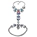 Holylove Colorful Crystal Gold Chain Unique Statement Body Jewelry Necklace- with Color Box (HLYT-colorful)