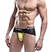 Binmer(TM)Mens Sexy Breathe Underwear Briefs Bulge Pouch Shorts Triangle Underpants (M, yellow)