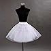 MisShow Girls Half Slips Puffy Petticoat Flower Girls Underskirt White
