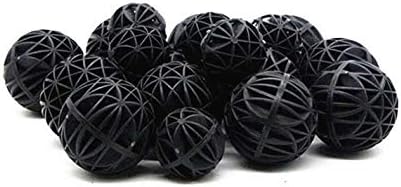 50Pcs Bio Porous Filter Biochemical Ball Filter Media Bio Porous Filter Water Filter Material with Cotton for Pond Fish Tank