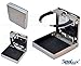 SeaLux Stainless Steel Adjustable Fold Down cup drink Holder for boat, car