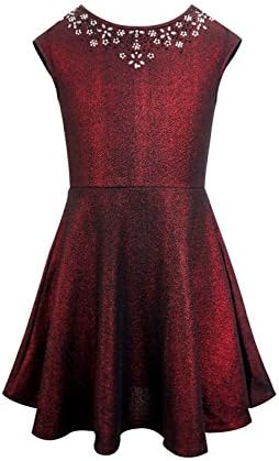 Hannah Banana Big Girl Tween Shimmer Dress w/Dazzling Rhinestones (Many Options) 7-16