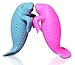 CREATORSTUDIO Manatee Loose Leaf Tea Infuser Strainer (Gift Set of 2) Cute Animal Manatea Novelty Tea Steeper for Detox, Cleanse, Herbal Weight Loss & Mulling Spices - Made from Non Toxic Silicone