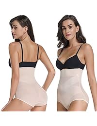 Woweny - Pantalón para mujer de cintura alta, para control de barriga