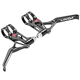 Lixada 1 Pair Aluminum Alloy CNC Bicycle Brake Handle 3 Fingers Mechanical Mountain Road Bike Brake Lever