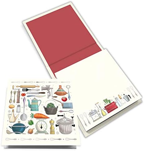 Quire Memo Block - Cooking Utensils - 200 Pages - Size 115mm x 115mm