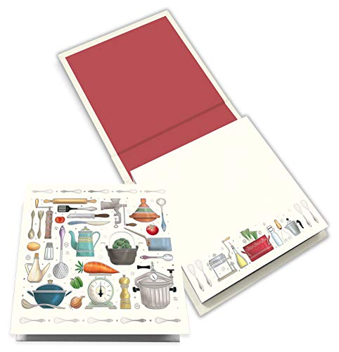 Quire Memo Block - Cooking Utensils - 200 Pages - Size 115mm x 115mm