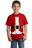 Santa Claus Costume | Jumbo Print Novelty Christmas Holiday Humor Youth T-shirt