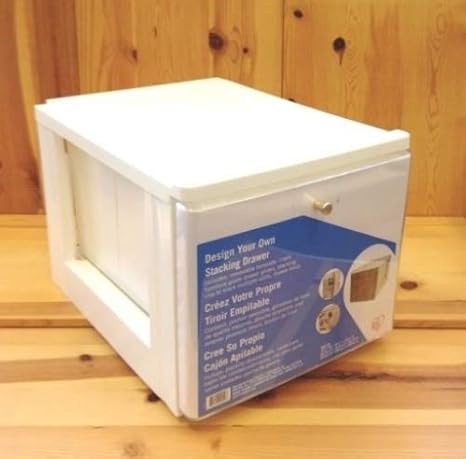 Iris Stacking File Storage Drawer With Insert 1 Pack White